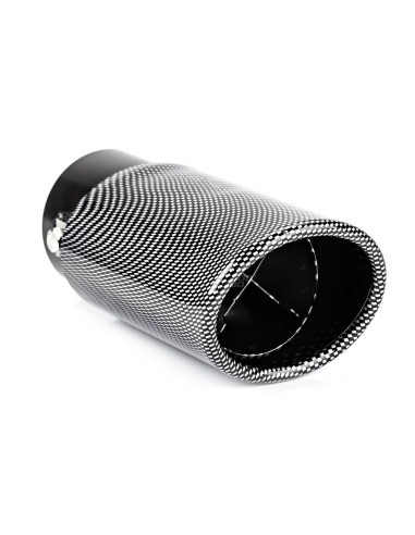Stainless steel exhaust tip ornament carbon...