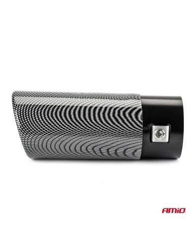 Stainless steel exhaust tip ornament carbon...
