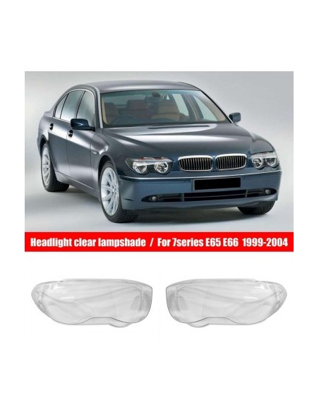 Set of 2 headlight bottles for BMW Series 7 E65/E66 Without Facelift (2001 - 2004)