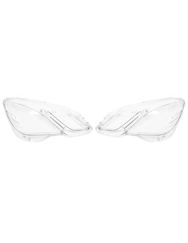 Set of 2 Headlight Glasses for Mercedes E-Class...