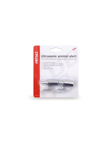 Ultrasonic whistle for scaring animals set of 2 chrome