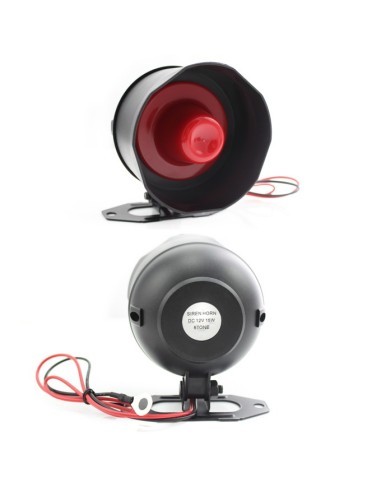 Car alarm with 2 remote controls with folding key