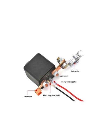 Car Battery Disconnect Switch with Remote 12v 200A Anti-Theft
