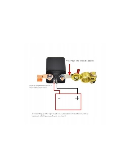 Car Battery Disconnect Switch with Remote 12v 200A Anti-Theft
