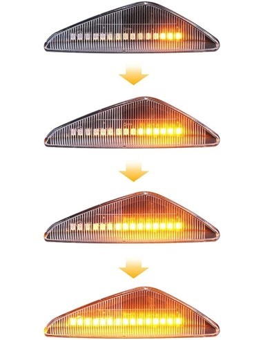 2 db Dinamikus LED Oldalsó Jelzőfény Készlet...