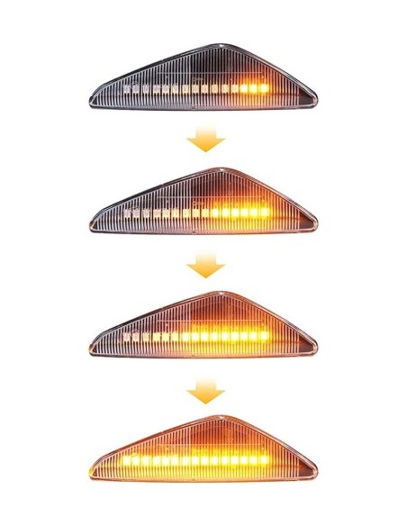 2 db Dinamikus LED Oldalsó Jelzőfény Készlet BMW X3 F25, X5 E70, X6 E71-hez