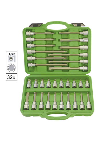 Torx Socket Head Set for Screws with 32 Pieces