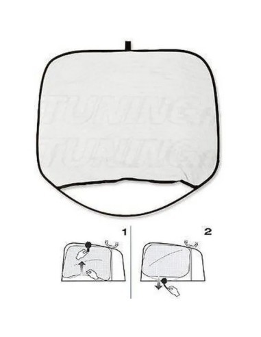 Set of 2 rectangular foldable sunshades without...