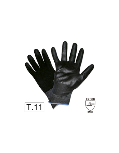 Work Gloves with Reinforced Polyurethane Palm...