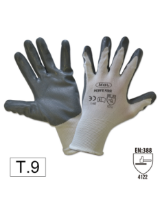 Work Gloves with Reinforced Nitrile Palm Size T.9 JBM