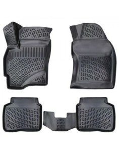 Rubber tray-type car mats set for Ford Mondeo III 2000-2007