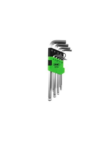 Set of 9 Short Ball-End Hex Keys