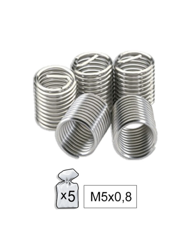 Set of 5 M5X0.8 Threads