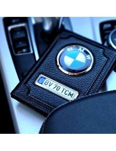Personalized Car Document Wallet, Black