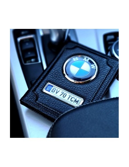 Personalized Car Document Wallet, Black
