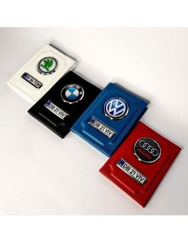Personalized Car Document Wallet, Black