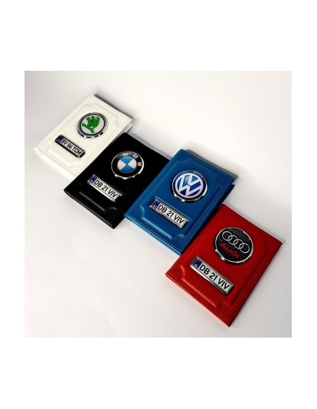 Personalized Car Document Wallet, Black
