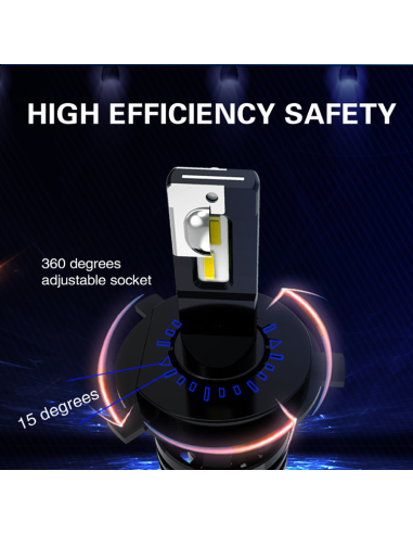 Σετ 2 led H8 M2 Canbus για φως αυτοκινήτου,...