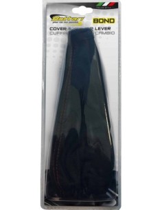 Universal leather gear shift cover black/red Bottari 2