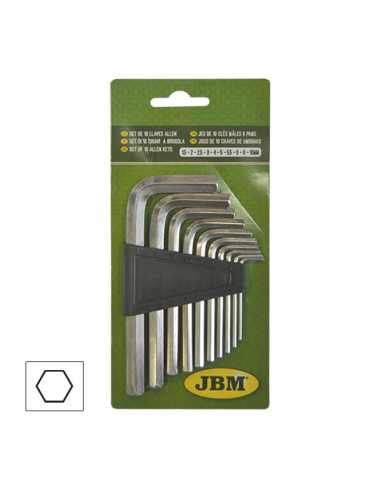 Set of 10 Hex Keys