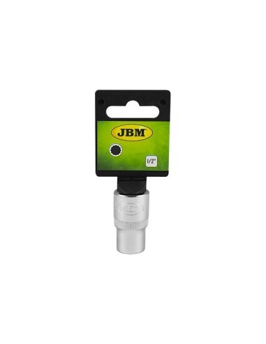 Chromed Hexagonal Short Socket - XZN 1/2 19MM