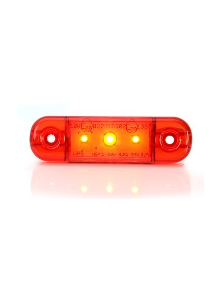 Λάμπα Γκαμπαρίτ Led 709 W97.1 12V-24V Θέση Κόκκινο Was