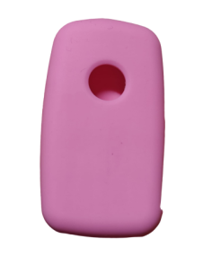 Silicone Car Key Fob Case Compatible with VW 4 Buttons Pink 2