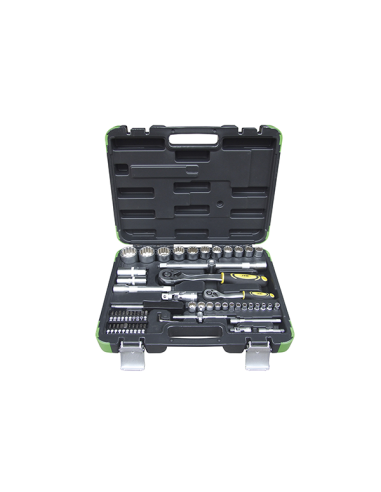 1/2 and 1/4 Spline Socket Wrench Set with 61...