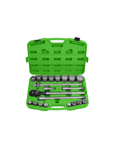 Socket Wrench Set 3/4` with 21 Pieces 12 Points