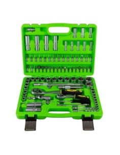 Hexagonal Socket Set with 94 Pieces with 1/2 and 1/4 Drive