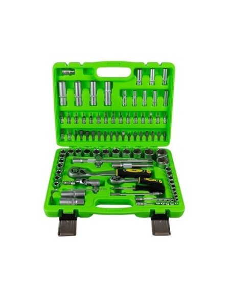 Hexagonal Socket Set with 94 Pieces with 1/2 and 1/4 Drive