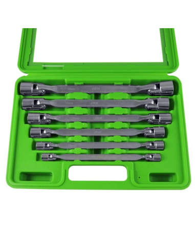 Articulated Wrench Set with Bihexagonal Tubular...