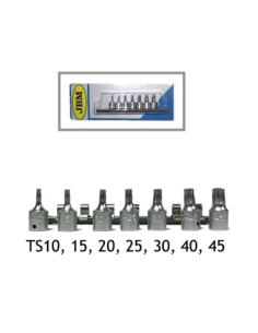 Set Tubular Heads TS 10. 15. 20. 25. 30. 40. 45