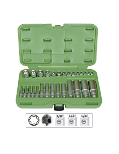 Set 28 Tubulare Torx Scurte Si Lungi