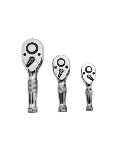 Set 3 Clichet Scurt 1/2 3/8 1/4 INCH - Crom