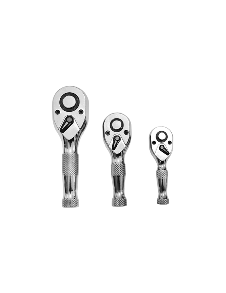 Set 3 Clichet Scurt 1/2 3/8 1/4 INCH - Crom