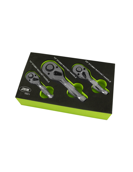 Set 3 Clichet Scurt 1/2 3/8 1/4 INCH - Crom