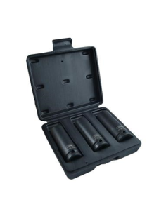 Set of 3 Long Hexagonal Impact Sockets
