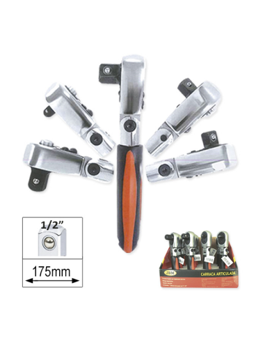 Short Ratchet Wrench with 72 Teeth 1/2`