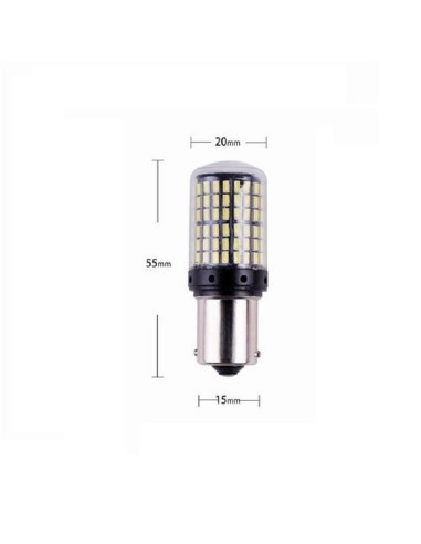 Car LED Canbus ORANGE BA15S P21W 144 SMD 3014...