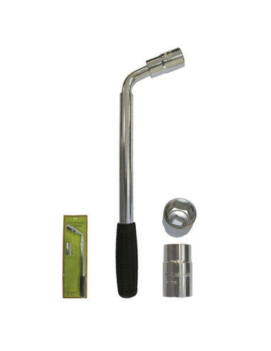 Adjustable Wheel Wrench with Reversible Socket