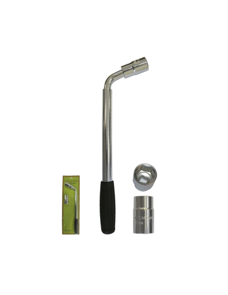 Adjustable Wheel Wrench with Reversible Socket