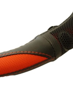 Steering Wheel Cover Made of Eco-Leather Red 37-39 cm 2
