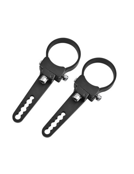 Set of 2 universal mounts for projector installation on bars with a maximum diameter of 3 inches