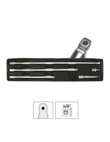1/2 Extension Set with Semi-Round Head