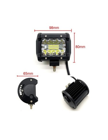 LED Offroad Проектор 60W / 12V-24V, 2530 Лумена, 4"/10 см, Combo Beam