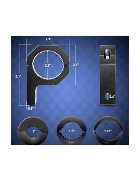 Universal Mounting Bracket Set for Projectors on Handlebars