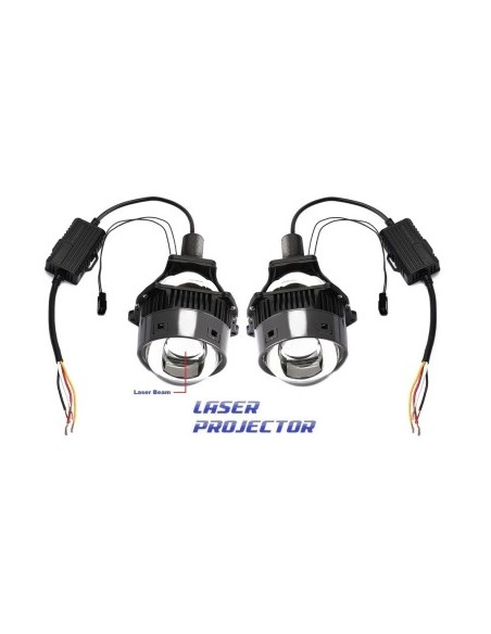 Bi Led LASER Auto 3" Magnifying Glass power 60W brightness 10,000 Lumens 5500k 12V P1-Pro