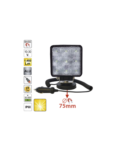 Work LED Projector with Cigarette Charger,...
