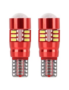 Set 2 car LED bulbs W5W Canbus T10 with 27Smd with Lens...